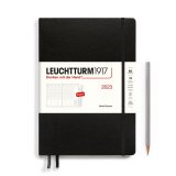 Leuchtturm1917 Еженедельник на 2023 год, Composition неделя на развороте (вертикальный) Black (черный) B5