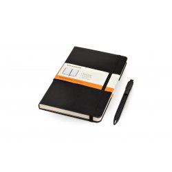Набор Moleskine Classic (записная книжка и ручка-роллер), Large, черный