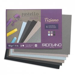 Fabriano Tiziano - блокнот-склейка для пастели (с ворсинками) A4