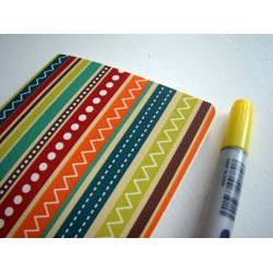 Carton Geometric Sketchbook Stripes А6